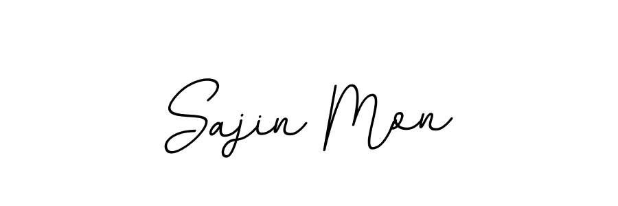 This is the best signature style for the Sajin Mon name. Also you like these signature font (BallpointsItalic-DORy9). Mix name signature. Sajin Mon signature style 11 images and pictures png