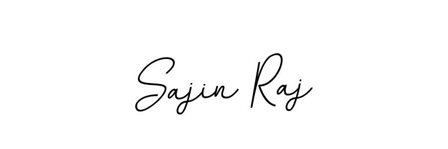 How to make Sajin Raj name signature. Use BallpointsItalic-DORy9 style for creating short signs online. This is the latest handwritten sign. Sajin Raj signature style 11 images and pictures png