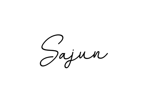How to make Sajun name signature. Use BallpointsItalic-DORy9 style for creating short signs online. This is the latest handwritten sign. Sajun signature style 11 images and pictures png
