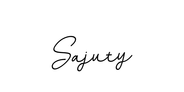 Use a signature maker to create a handwritten signature online. With this signature software, you can design (BallpointsItalic-DORy9) your own signature for name Sajuty. Sajuty signature style 11 images and pictures png