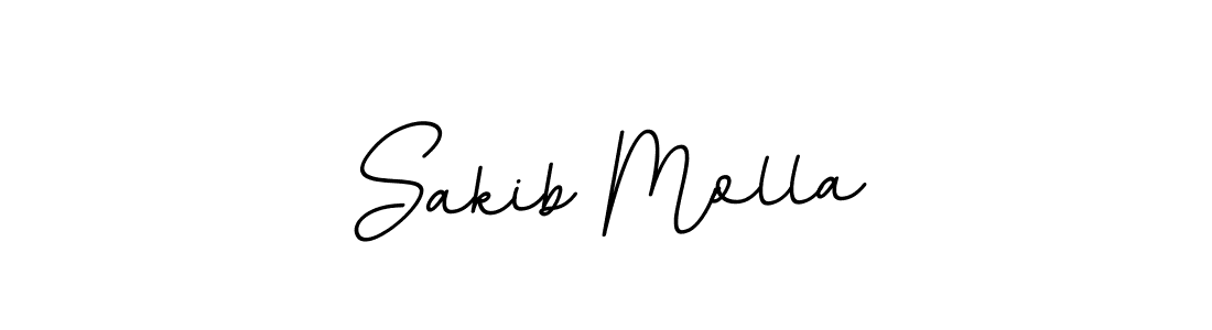 How to make Sakib Molla name signature. Use BallpointsItalic-DORy9 style for creating short signs online. This is the latest handwritten sign. Sakib Molla signature style 11 images and pictures png