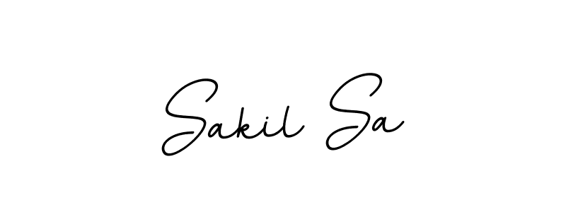 Design your own signature with our free online signature maker. With this signature software, you can create a handwritten (BallpointsItalic-DORy9) signature for name Sakil Sa. Sakil Sa signature style 11 images and pictures png