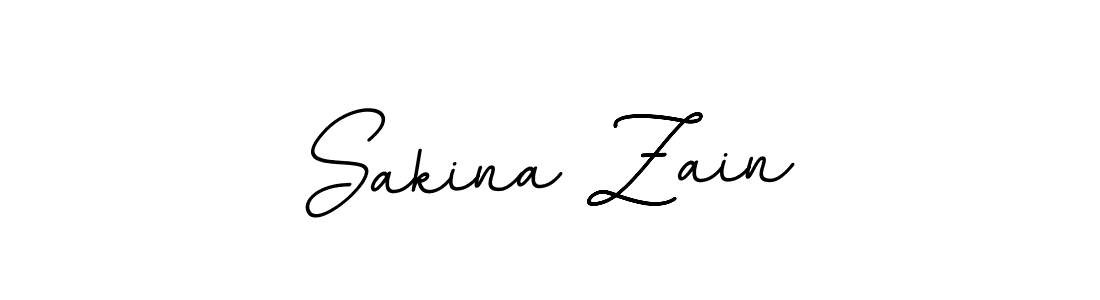 Design your own signature with our free online signature maker. With this signature software, you can create a handwritten (BallpointsItalic-DORy9) signature for name Sakina Zain. Sakina Zain signature style 11 images and pictures png