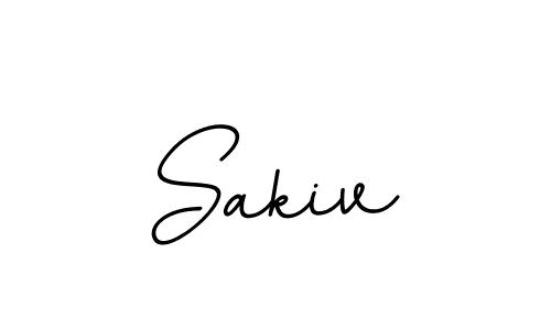Design your own signature with our free online signature maker. With this signature software, you can create a handwritten (BallpointsItalic-DORy9) signature for name Sakiv. Sakiv signature style 11 images and pictures png