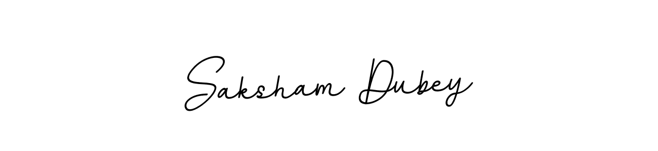 Create a beautiful signature design for name Saksham Dubey. With this signature (BallpointsItalic-DORy9) fonts, you can make a handwritten signature for free. Saksham Dubey signature style 11 images and pictures png