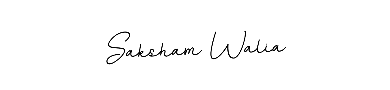 Saksham Walia stylish signature style. Best Handwritten Sign (BallpointsItalic-DORy9) for my name. Handwritten Signature Collection Ideas for my name Saksham Walia. Saksham Walia signature style 11 images and pictures png