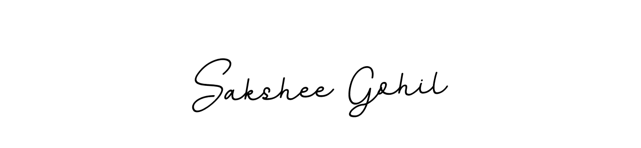 if you are searching for the best signature style for your name Sakshee Gohil. so please give up your signature search. here we have designed multiple signature styles  using BallpointsItalic-DORy9. Sakshee Gohil signature style 11 images and pictures png