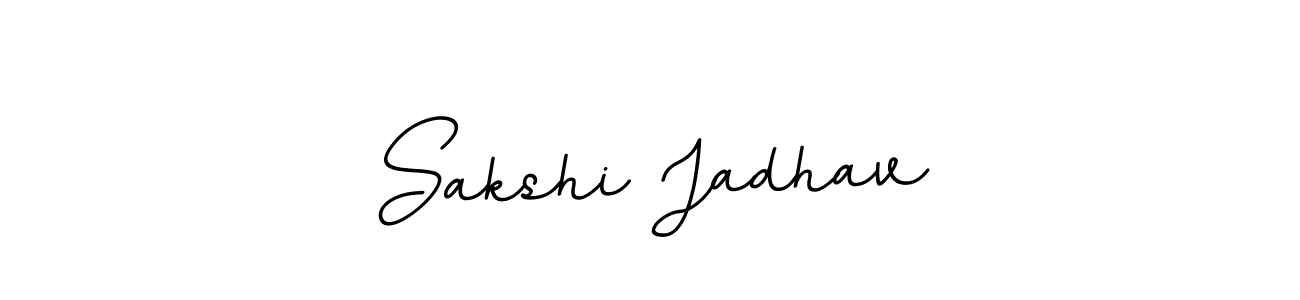 The best way (BallpointsItalic-DORy9) to make a short signature is to pick only two or three words in your name. The name Sakshi Jadhav include a total of six letters. For converting this name. Sakshi Jadhav signature style 11 images and pictures png