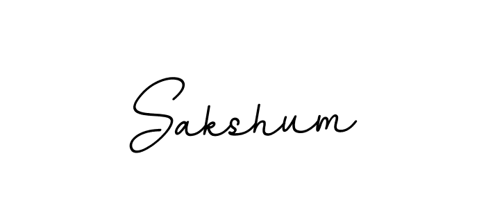 Design your own signature with our free online signature maker. With this signature software, you can create a handwritten (BallpointsItalic-DORy9) signature for name Sakshum. Sakshum signature style 11 images and pictures png