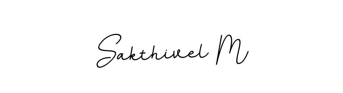 Sakthivel M stylish signature style. Best Handwritten Sign (BallpointsItalic-DORy9) for my name. Handwritten Signature Collection Ideas for my name Sakthivel M. Sakthivel M signature style 11 images and pictures png