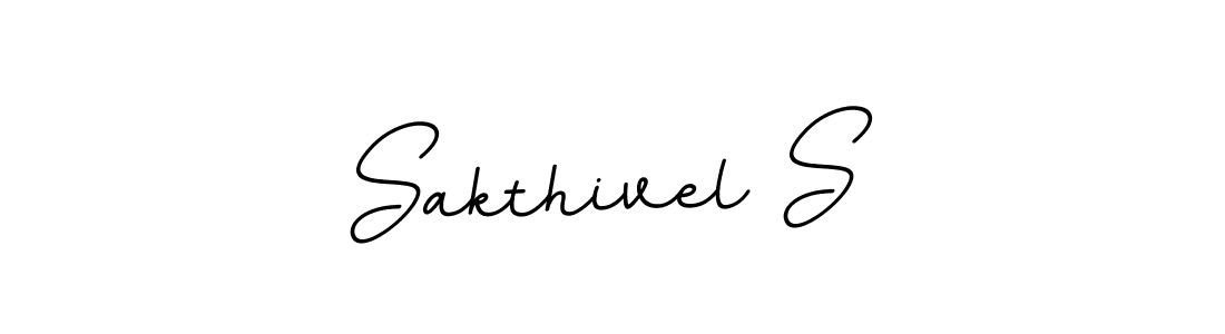 Use a signature maker to create a handwritten signature online. With this signature software, you can design (BallpointsItalic-DORy9) your own signature for name Sakthivel S. Sakthivel S signature style 11 images and pictures png