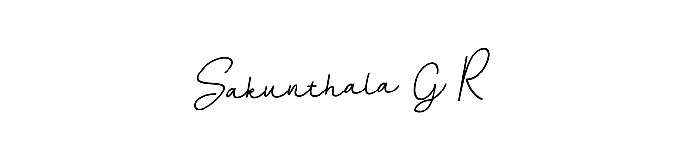 Use a signature maker to create a handwritten signature online. With this signature software, you can design (BallpointsItalic-DORy9) your own signature for name Sakunthala G R. Sakunthala G R signature style 11 images and pictures png