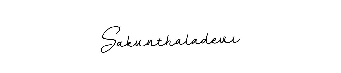 How to make Sakunthaladevi name signature. Use BallpointsItalic-DORy9 style for creating short signs online. This is the latest handwritten sign. Sakunthaladevi signature style 11 images and pictures png