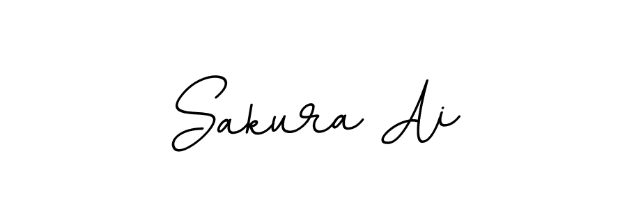 Use a signature maker to create a handwritten signature online. With this signature software, you can design (BallpointsItalic-DORy9) your own signature for name Sakura Ai. Sakura Ai signature style 11 images and pictures png