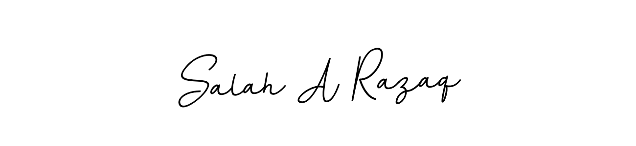 Use a signature maker to create a handwritten signature online. With this signature software, you can design (BallpointsItalic-DORy9) your own signature for name Salah A Razaq. Salah A Razaq signature style 11 images and pictures png