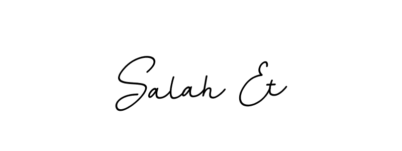 How to make Salah Et name signature. Use BallpointsItalic-DORy9 style for creating short signs online. This is the latest handwritten sign. Salah Et signature style 11 images and pictures png