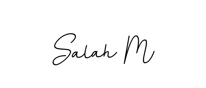 Make a beautiful signature design for name Salah M. With this signature (BallpointsItalic-DORy9) style, you can create a handwritten signature for free. Salah M signature style 11 images and pictures png