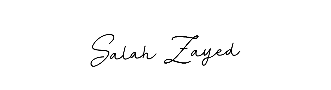 Create a beautiful signature design for name Salah Zayed. With this signature (BallpointsItalic-DORy9) fonts, you can make a handwritten signature for free. Salah Zayed signature style 11 images and pictures png