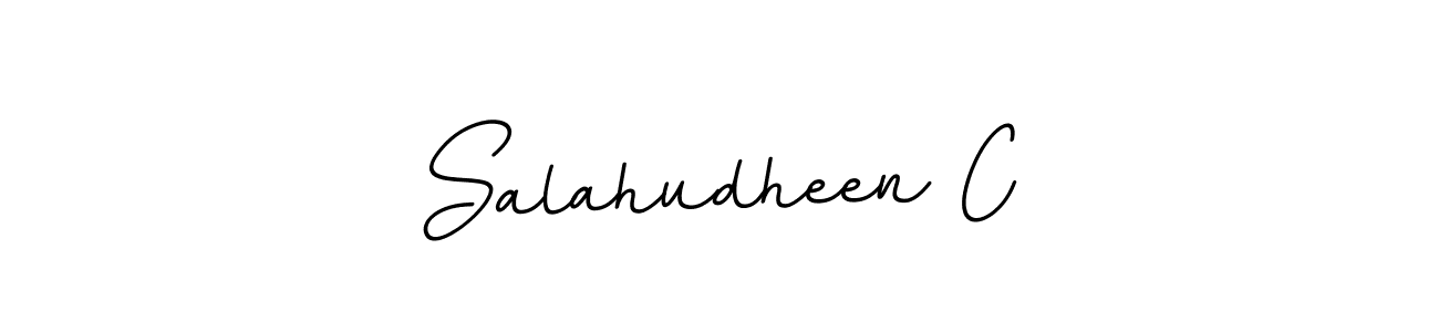 The best way (BallpointsItalic-DORy9) to make a short signature is to pick only two or three words in your name. The name Salahudheen C include a total of six letters. For converting this name. Salahudheen C signature style 11 images and pictures png