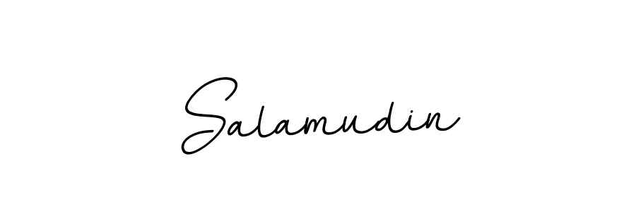 You should practise on your own different ways (BallpointsItalic-DORy9) to write your name (Salamudin) in signature. don't let someone else do it for you. Salamudin signature style 11 images and pictures png