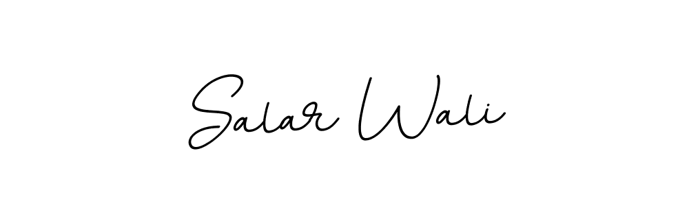 Design your own signature with our free online signature maker. With this signature software, you can create a handwritten (BallpointsItalic-DORy9) signature for name Salar Wali. Salar Wali signature style 11 images and pictures png