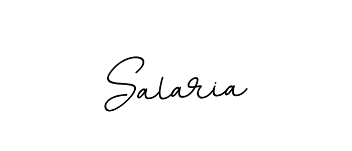 Use a signature maker to create a handwritten signature online. With this signature software, you can design (BallpointsItalic-DORy9) your own signature for name Salaria. Salaria signature style 11 images and pictures png