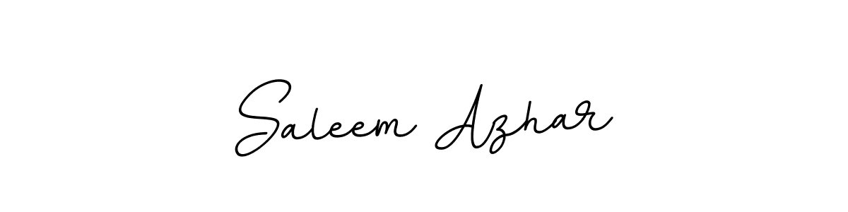 Saleem Azhar stylish signature style. Best Handwritten Sign (BallpointsItalic-DORy9) for my name. Handwritten Signature Collection Ideas for my name Saleem Azhar. Saleem Azhar signature style 11 images and pictures png