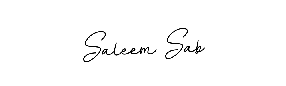Saleem Sab stylish signature style. Best Handwritten Sign (BallpointsItalic-DORy9) for my name. Handwritten Signature Collection Ideas for my name Saleem Sab. Saleem Sab signature style 11 images and pictures png