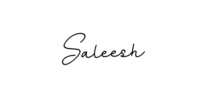 Design your own signature with our free online signature maker. With this signature software, you can create a handwritten (BallpointsItalic-DORy9) signature for name Saleesh. Saleesh signature style 11 images and pictures png