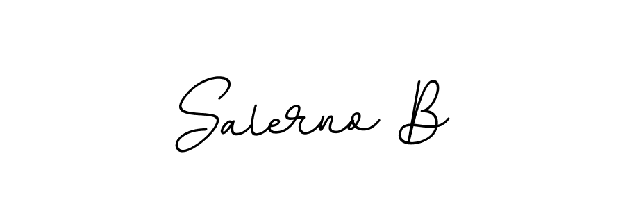 Design your own signature with our free online signature maker. With this signature software, you can create a handwritten (BallpointsItalic-DORy9) signature for name Salerno B. Salerno B signature style 11 images and pictures png