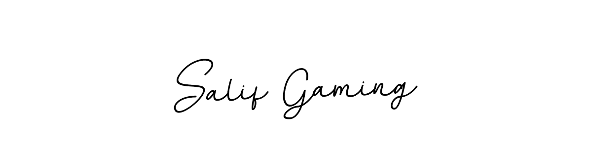 Design your own signature with our free online signature maker. With this signature software, you can create a handwritten (BallpointsItalic-DORy9) signature for name Salif Gaming. Salif Gaming signature style 11 images and pictures png