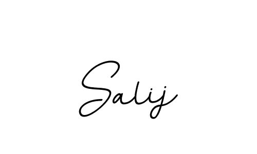 This is the best signature style for the Salij name. Also you like these signature font (BallpointsItalic-DORy9). Mix name signature. Salij signature style 11 images and pictures png