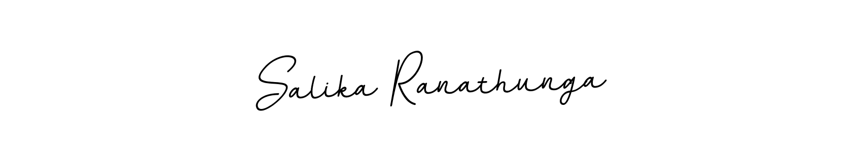 How to make Salika Ranathunga name signature. Use BallpointsItalic-DORy9 style for creating short signs online. This is the latest handwritten sign. Salika Ranathunga signature style 11 images and pictures png