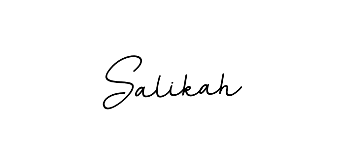 Make a beautiful signature design for name Salikah. With this signature (BallpointsItalic-DORy9) style, you can create a handwritten signature for free. Salikah signature style 11 images and pictures png