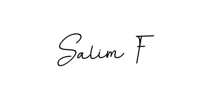 Design your own signature with our free online signature maker. With this signature software, you can create a handwritten (BallpointsItalic-DORy9) signature for name Salim F. Salim F signature style 11 images and pictures png