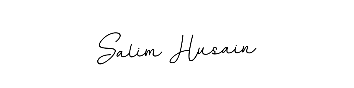 Use a signature maker to create a handwritten signature online. With this signature software, you can design (BallpointsItalic-DORy9) your own signature for name Salim Husain. Salim Husain signature style 11 images and pictures png