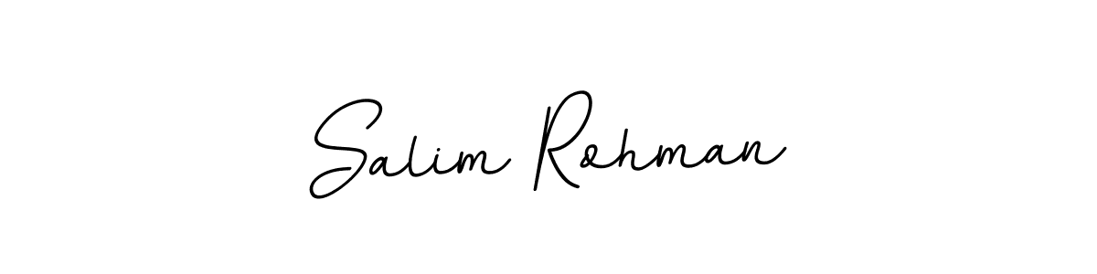 This is the best signature style for the Salim Rohman name. Also you like these signature font (BallpointsItalic-DORy9). Mix name signature. Salim Rohman signature style 11 images and pictures png