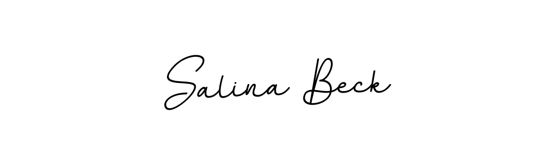 The best way (BallpointsItalic-DORy9) to make a short signature is to pick only two or three words in your name. The name Salina Beck include a total of six letters. For converting this name. Salina Beck signature style 11 images and pictures png