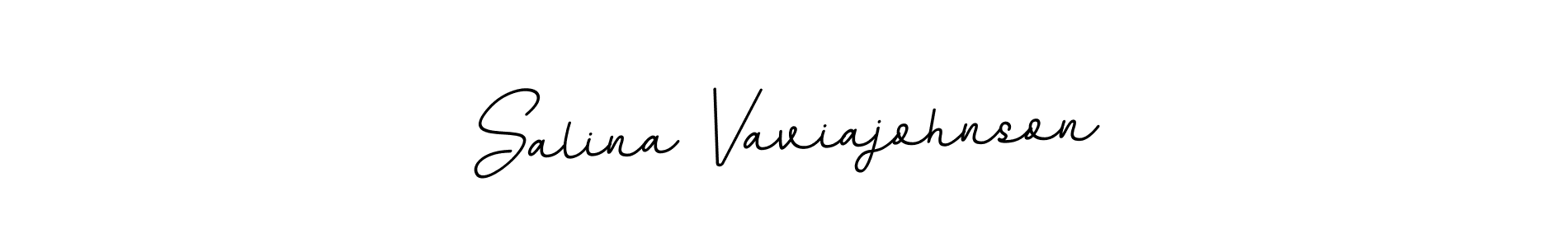 Create a beautiful signature design for name Salina Vaviajohnson. With this signature (BallpointsItalic-DORy9) fonts, you can make a handwritten signature for free. Salina Vaviajohnson signature style 11 images and pictures png