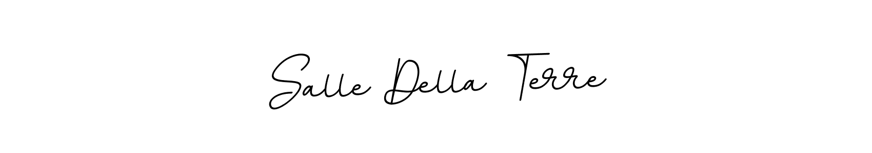 Design your own signature with our free online signature maker. With this signature software, you can create a handwritten (BallpointsItalic-DORy9) signature for name Salle Della Terre. Salle Della Terre signature style 11 images and pictures png