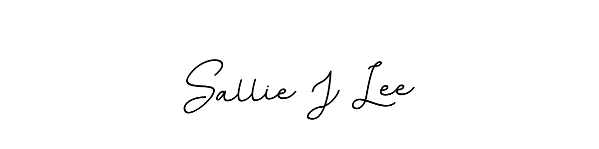 Make a beautiful signature design for name Sallie J Lee. With this signature (BallpointsItalic-DORy9) style, you can create a handwritten signature for free. Sallie J Lee signature style 11 images and pictures png