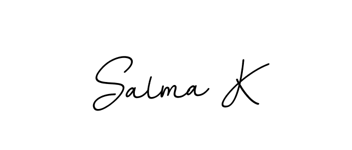 How to Draw Salma K signature style? BallpointsItalic-DORy9 is a latest design signature styles for name Salma K. Salma K signature style 11 images and pictures png