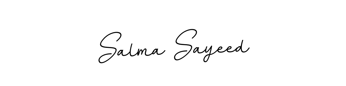 if you are searching for the best signature style for your name Salma Sayeed. so please give up your signature search. here we have designed multiple signature styles  using BallpointsItalic-DORy9. Salma Sayeed signature style 11 images and pictures png