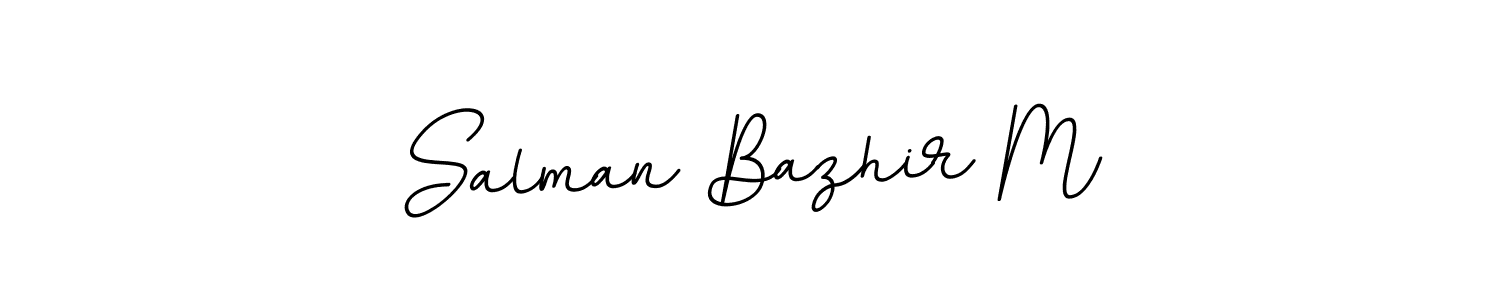 This is the best signature style for the Salman Bazhir M name. Also you like these signature font (BallpointsItalic-DORy9). Mix name signature. Salman Bazhir M signature style 11 images and pictures png