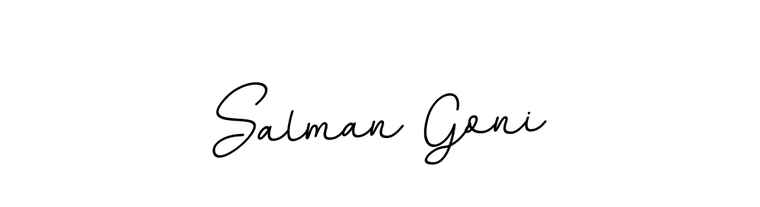 Use a signature maker to create a handwritten signature online. With this signature software, you can design (BallpointsItalic-DORy9) your own signature for name Salman Goni. Salman Goni signature style 11 images and pictures png