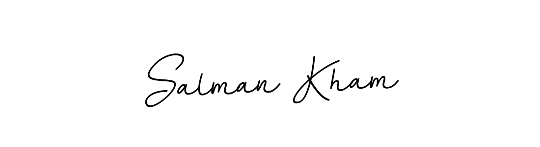 Use a signature maker to create a handwritten signature online. With this signature software, you can design (BallpointsItalic-DORy9) your own signature for name Salman Kham. Salman Kham signature style 11 images and pictures png