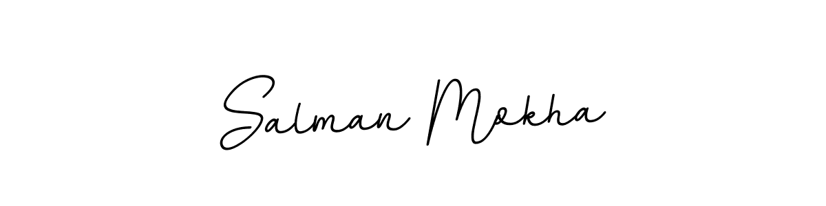 Create a beautiful signature design for name Salman Mokha. With this signature (BallpointsItalic-DORy9) fonts, you can make a handwritten signature for free. Salman Mokha signature style 11 images and pictures png