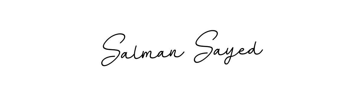 How to make Salman Sayed name signature. Use BallpointsItalic-DORy9 style for creating short signs online. This is the latest handwritten sign. Salman Sayed signature style 11 images and pictures png