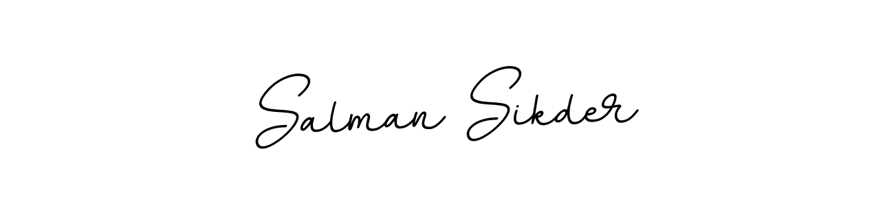 Make a beautiful signature design for name Salman Sikder. With this signature (BallpointsItalic-DORy9) style, you can create a handwritten signature for free. Salman Sikder signature style 11 images and pictures png