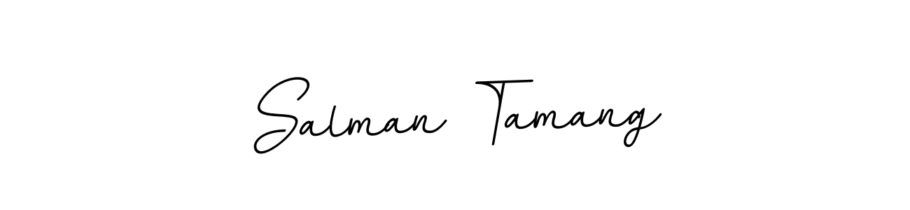 Create a beautiful signature design for name Salman Tamang. With this signature (BallpointsItalic-DORy9) fonts, you can make a handwritten signature for free. Salman Tamang signature style 11 images and pictures png